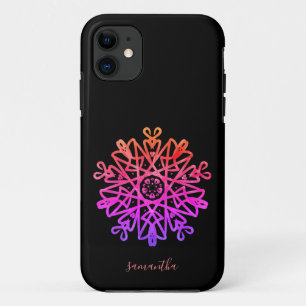 Case-Mate iPhone Case Nom de signature personnalisé Rose violet orange