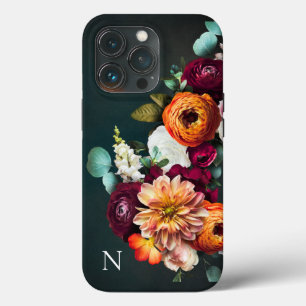 Case-Mate iPhone Case Nom du monogramme Élégant Floral Botanical Rustic