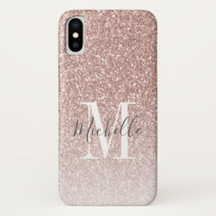 Case-Mate iPhone Case Nom du script du monogramme de la Parties scintill