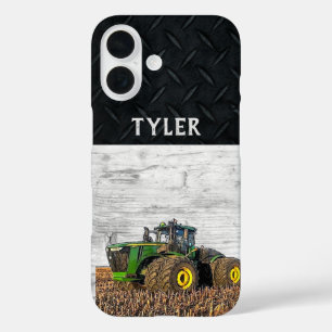 Coques iPhone 16 Nom du tracteur de l'équipement agricole Tillage d