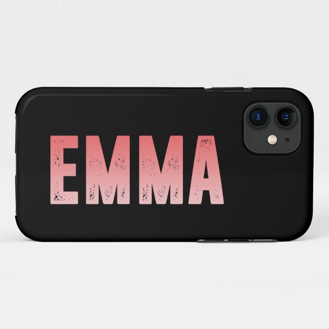 Coques Case-Mate iPhone Nom Emma (Dos (Horizontal))