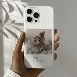 Coques iPhone 16 Pro Nom et photo personnalisés | Cadeau personnalisé