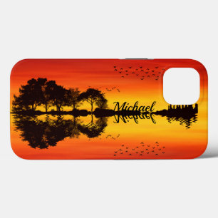 Case-Mate iPhone Case Nom guitariste orange moderne Aquarelle