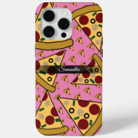 Nom moderne personnalisé Slice Pizza Rose