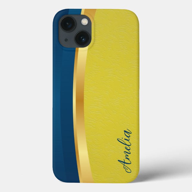Coques Case-Mate iPhone Nom monogrammé pailleté élégant (Verso)