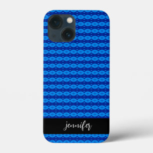 Case-Mate iPhone Case Nom personnalisable motif bleu Abstrait
