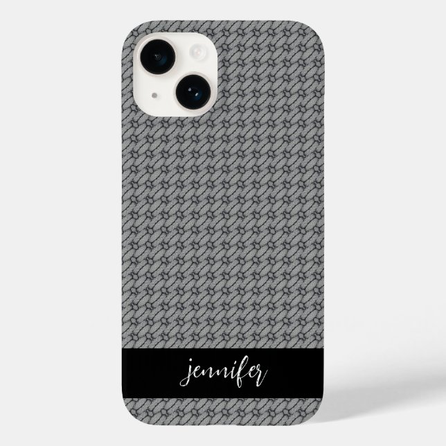 Coques Case-Mate iPhone Nom personnalisable motif de béton Abstrait (Verso)