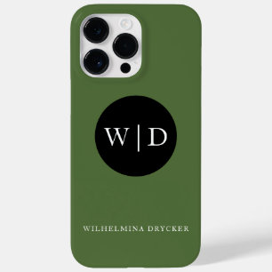 Coque Pour Pour iPhone 14 Pro Max Nom personnalisé avec monogramme