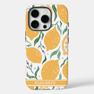 Coques iPhone 16 Pro Nom personnalisé Boho Main Drake Lemon