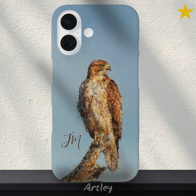 Coques Case-Mate iPhone Nom personnalisé de la peinture d'oiseaux à l'écor (Créateur téléchargé)