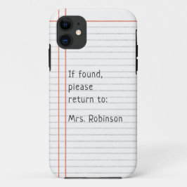 Case-Mate iPhone Case Nom personnalisé de l'enseignant