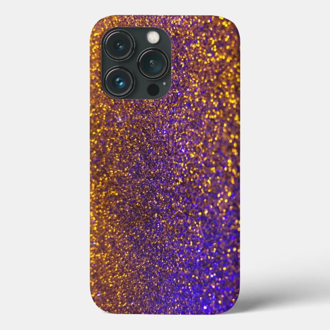 Coques Case-Mate iPhone Nom personnalisé de Parties scintillant violette C (Verso)