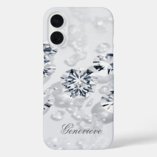 Coques iPhone 16 Nom personnalisé Diamètre éparpillé