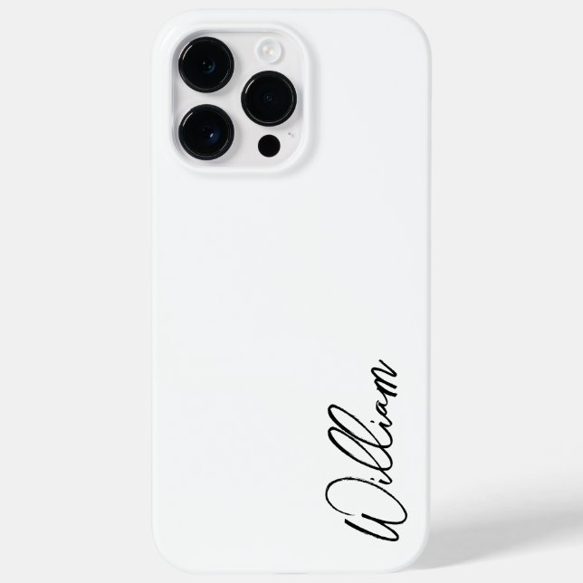 Coques Case-Mate iPhone Nom personnalisé du script moderne (Verso)