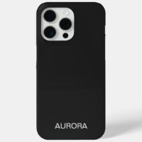 Nom personnalisé Elegant Jet Black -