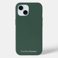 Nom personnalisé Elégant Minéral Vert Gris