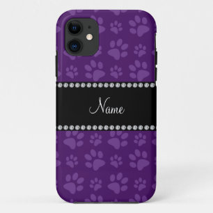 Etui iPhone Case-Mate Nom personnalisé empreintes de pattes de chien pou
