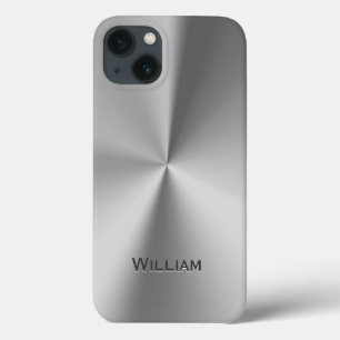 Case-Mate iPhone Case Nom personnalisé en métal brossé 