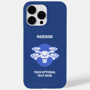 Coque Pour Pour iPhone 14 Pro Max Nom personnalisé et drone de texte
