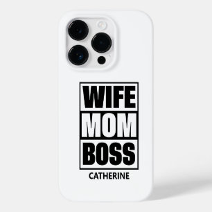 Coque Pour iPhone 14 Pro Nom personnalisé Femme - Maman - Patron