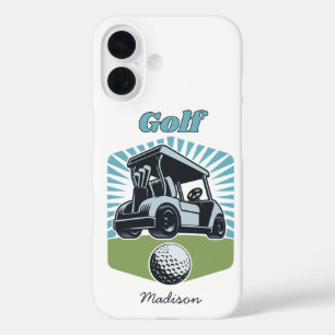 Coques iPhone 16 Nom personnalisé Golf est vie