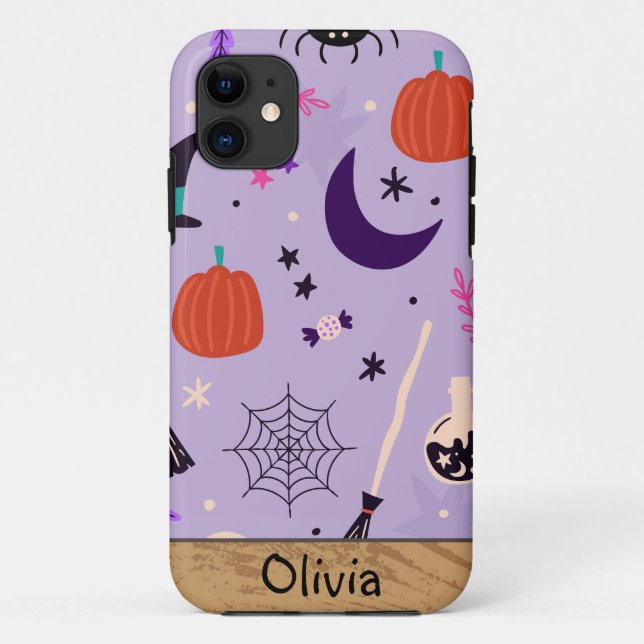 COQUES Case-Mate iPhone NOM PERSONNALISÉ HALLOWEEN (Dos)