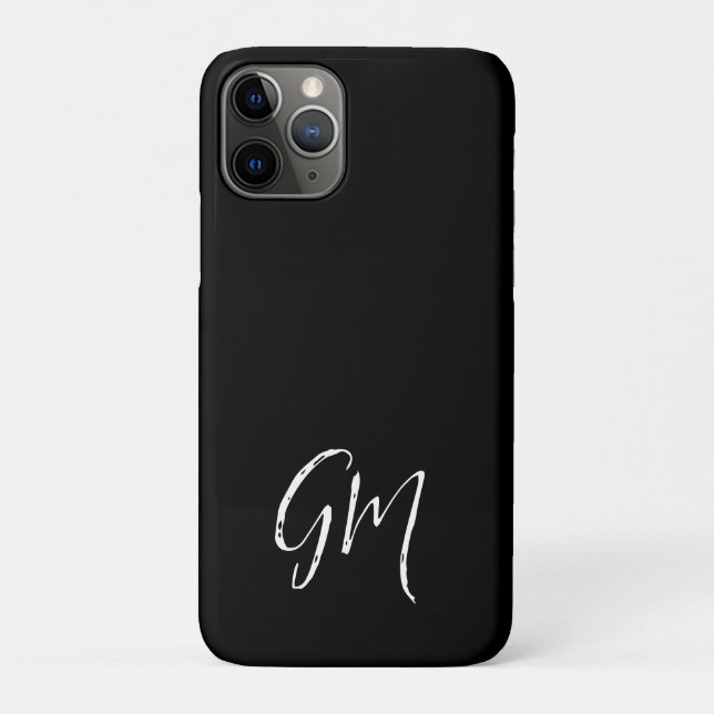 Coques Case-Mate iPhone Nom personnalisé Initiales personnalisées deux let (Dos)