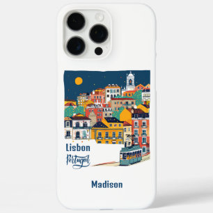 Coques iPhone 16 Pro Max Nom personnalisé Lisbonne Portugal
