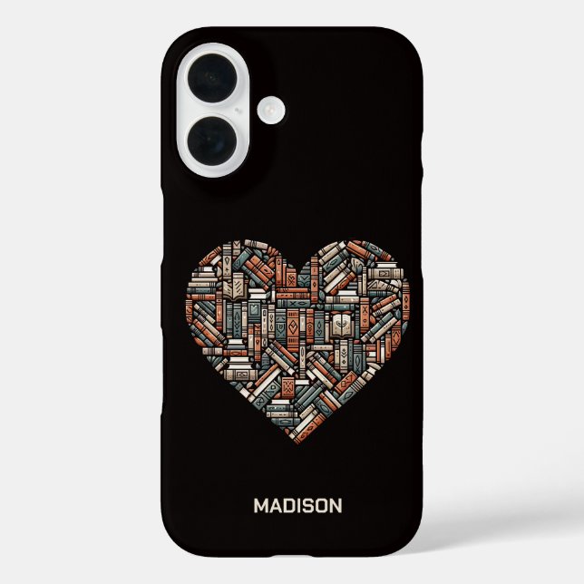 Coques Case-Mate iPhone Nom personnalisé / Livre texte Lover's (Verso)