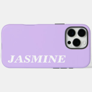 COQUES iPhone 16 PRO MAX NOM PERSONNALISÉ MODERNE ÉLÉGANT COULEUR LAVANDE U