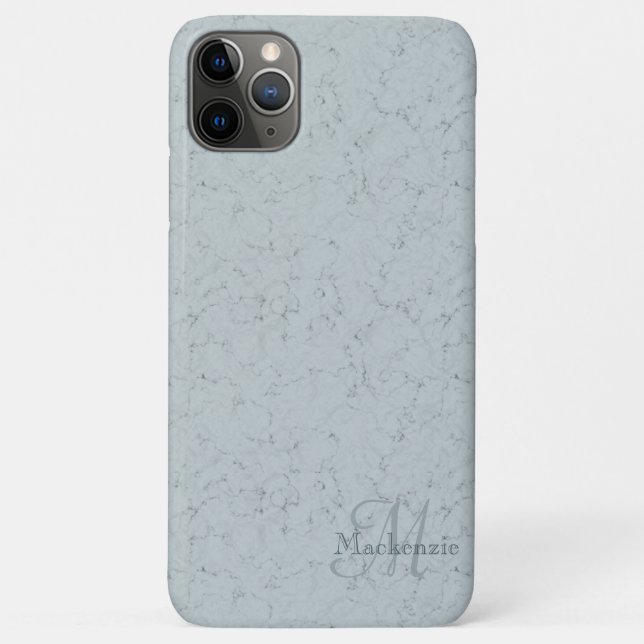Coques Case-Mate iPhone Nom personnalisé Monogramme Marbre élégant Dusty B (Dos)