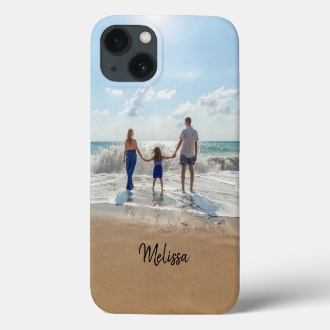 Coques Case-Mate iPhone Nom personnalisé Monogramme Photo (Verso)