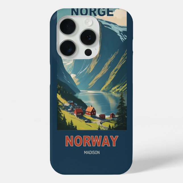 Coques Case-Mate iPhone Nom personnalisé Norvège (Verso)