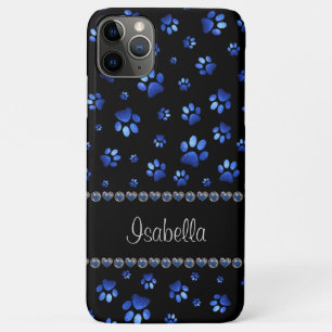 Case-Mate iPhone Case Nom personnalisé, pattes de chien de parties scint