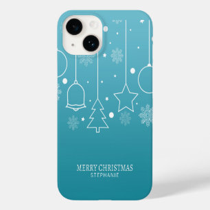 Coque Pour iPhone 14 Nom personnalisé personnalisé personnalisé Noël