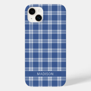 Coque Pour iPhone 14 Plus Nom personnalisé Plaid / Tartan Motif