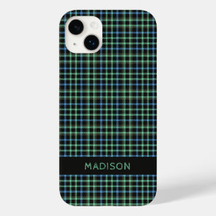 Coque Pour iPhone 14 Plus Nom personnalisé Plaid / Tartan Motif