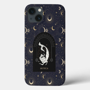 Case-Mate iPhone Case Nom personnalisé Poissons Zodiac Mystique Noire