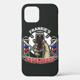 Case-Mate iPhone Case Nom personnalisé Retro Barber Shop Pole Barbershop
