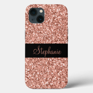 Case-Mate iPhone Case Nom personnalisé Rose Gold Parties scintillant Épe