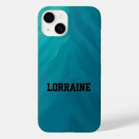 Nom personnalisé texture turquoise en verre