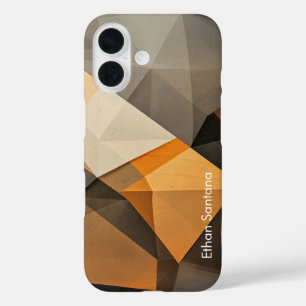 Coques iPhone 16 Nom personnalisé ton Terre Abstrait