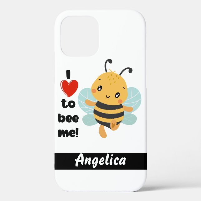 Coques Case-Mate iPhone Nom personnel mignon "J'aime être moi !" (Verso)