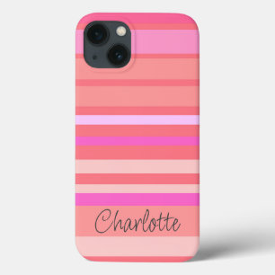 Case-Mate iPhone Case Nom   Script à bande rose