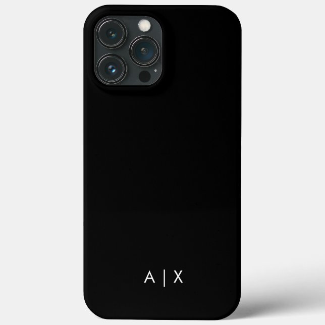 Coques Case-Mate iPhone Nom simple de couple monogrammé (Verso)