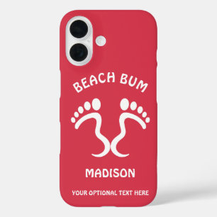 Coques iPhone 16 Nom, texte et couleur personnalisés