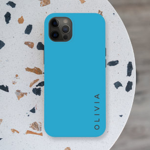 Coques iPhone 16 Pro Nom turquoise Moderne Minimaliste Funky Simple B