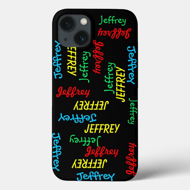 Coques Case-Mate iPhone Noms qui se répètent, Personnalisé (Verso)