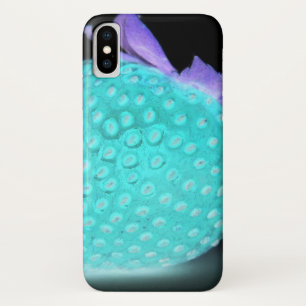 Case-Mate iPhone Case Non de fraise bleu mignon noir turquoise