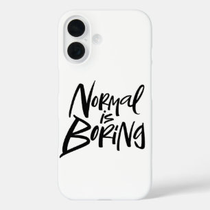 Coques iPhone 16 NORMAL EST EN TRAIN D'ÉLEVER Calligraphie Artsy Mo